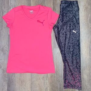 [SOLD] Puma Dry Cell Ombré Capris & Dry Cell Puma V-neck